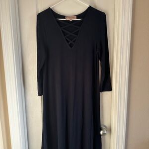 Philosophy Dark Blue 3/4 Sleeve Dress
